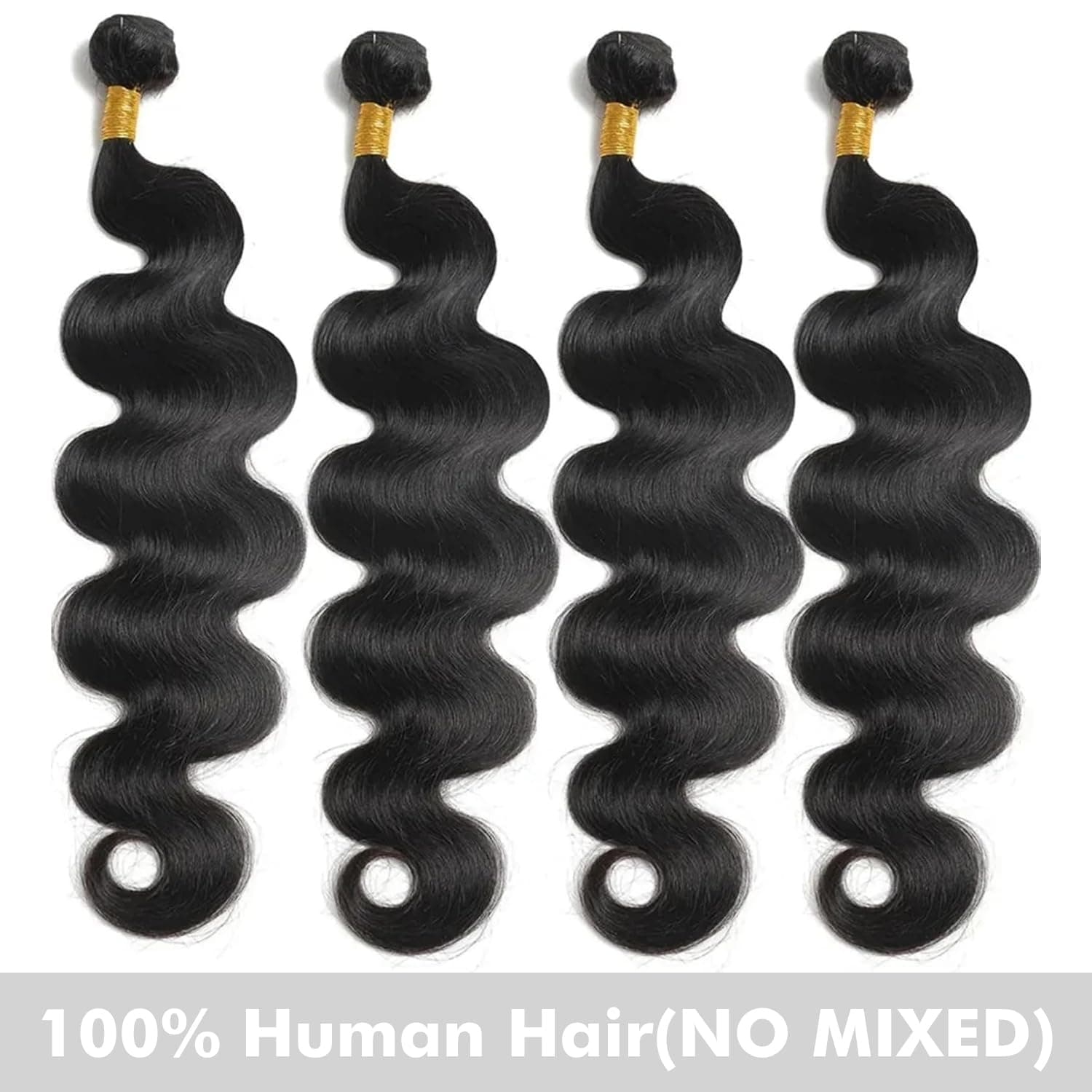Human Hair Bundles Body Wave 8 10 12 14 Inch 100% Unprocessed Brazilian Body Wav - Thumbnail 2