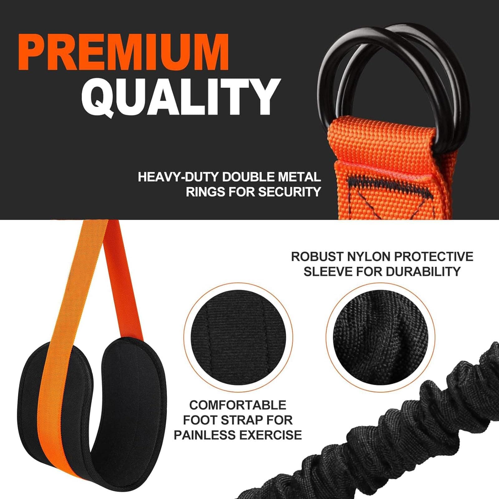 Adjustable Heavy Duty Pull Up Assist Bands Resistance Workout Bands for Men Wome - Thumbnail 3