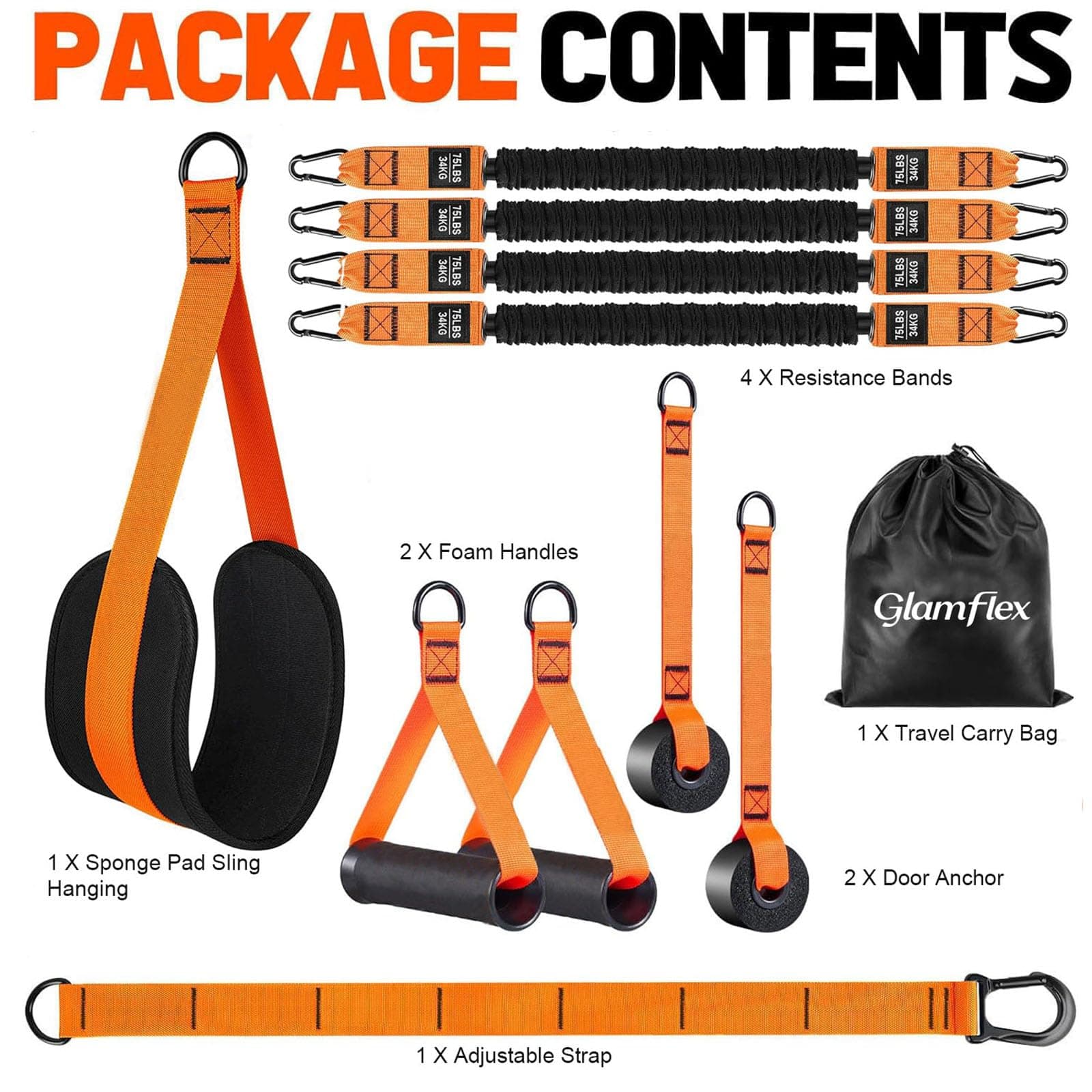 Adjustable Heavy Duty Pull Up Assist Bands Resistance Workout Bands for Men Wome - Thumbnail 6