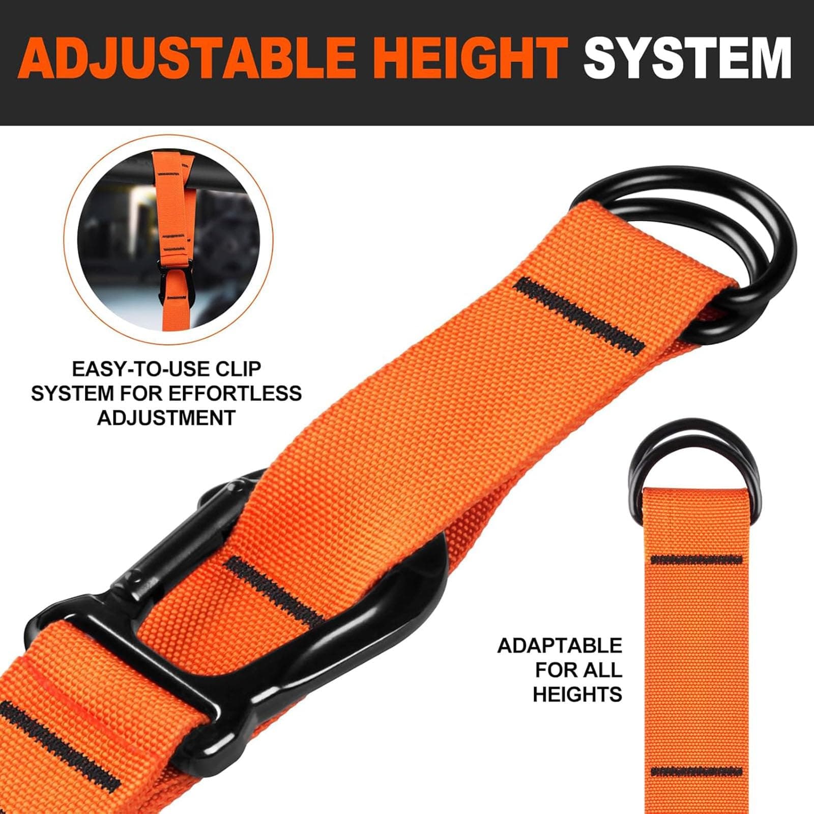 Adjustable Heavy Duty Pull Up Assist Bands Resistance Workout Bands for Men Wome - Thumbnail 9