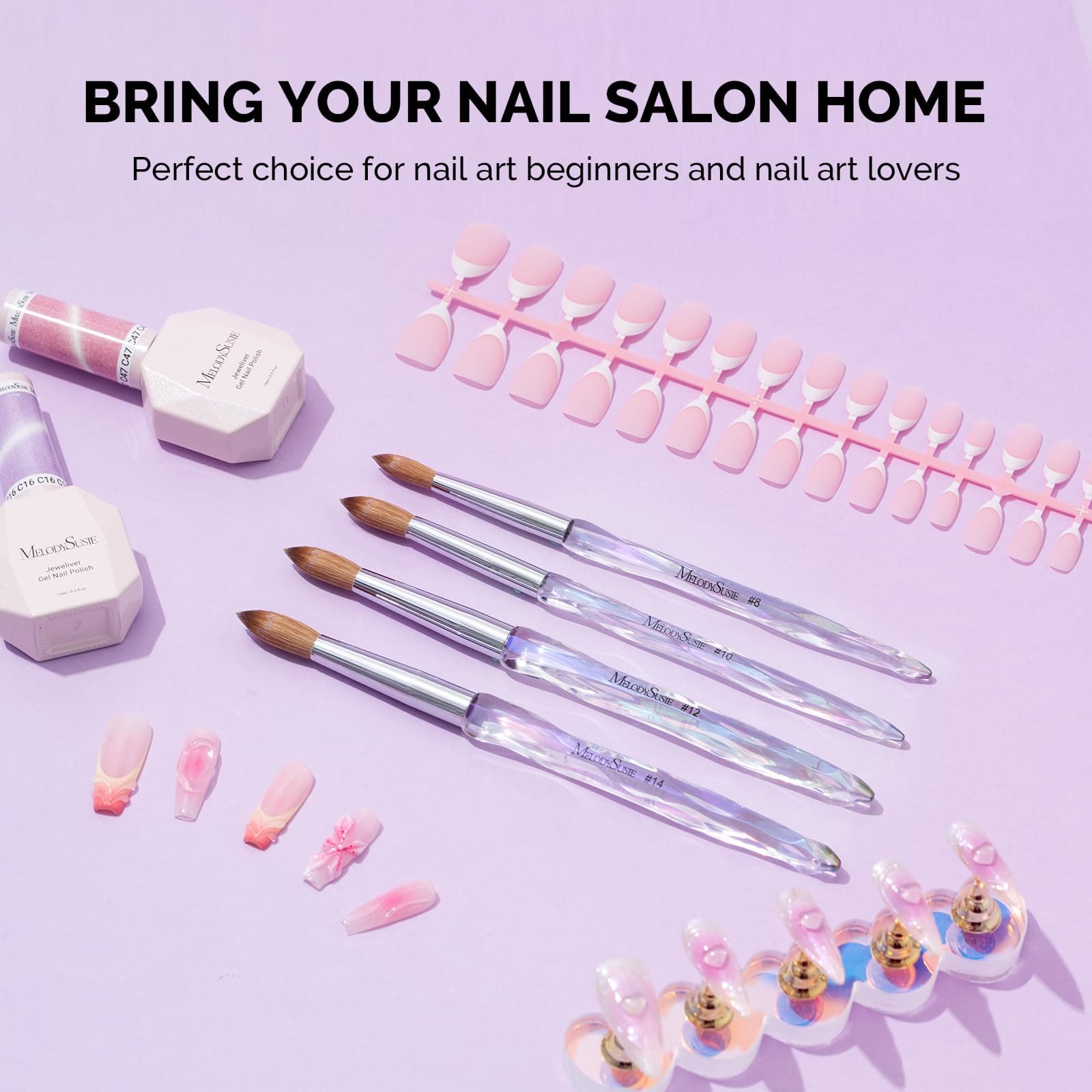 MelodySusie Kolinsky Acrylic Nail Brush, 100% Pure Kolinsky Hair, Professional N - Thumbnail 7