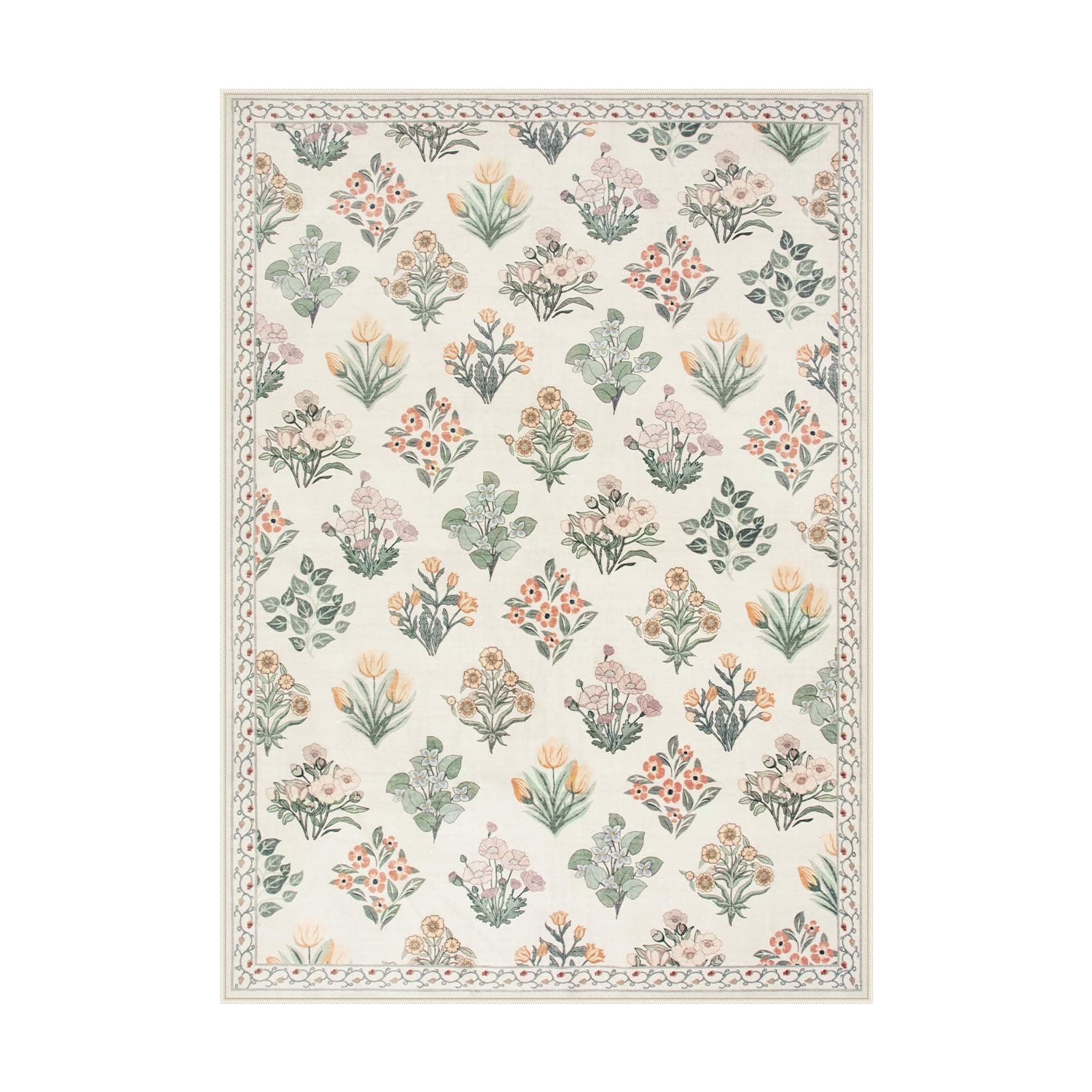 Wonnitar 5x7 Rug for Bedroom Decor, Washable Nursery Rug for Baby, Neutral Ultra - Thumbnail 8