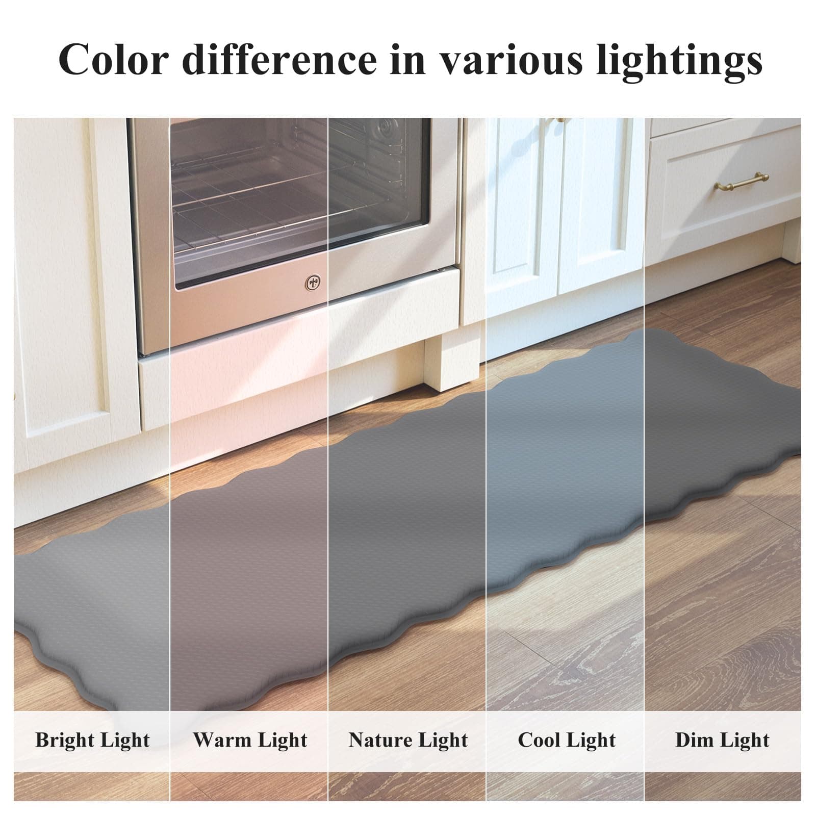 Kimode Anti Fatigue Kitchen Mats Sets of 2 Non Slip Cushioned Memory Foam Kitche - Thumbnail 8