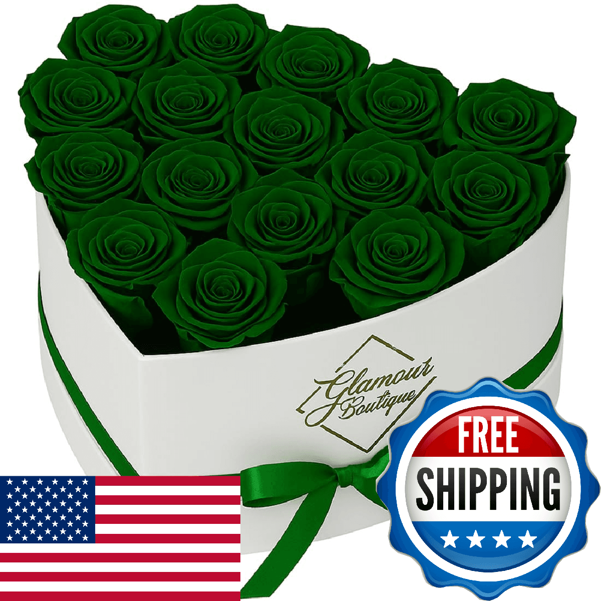 GLAMOUR BOUTIQUE Preserved Roses in a Box - Gifts for Her, Wife & Mom, Rose Flow - Image 1