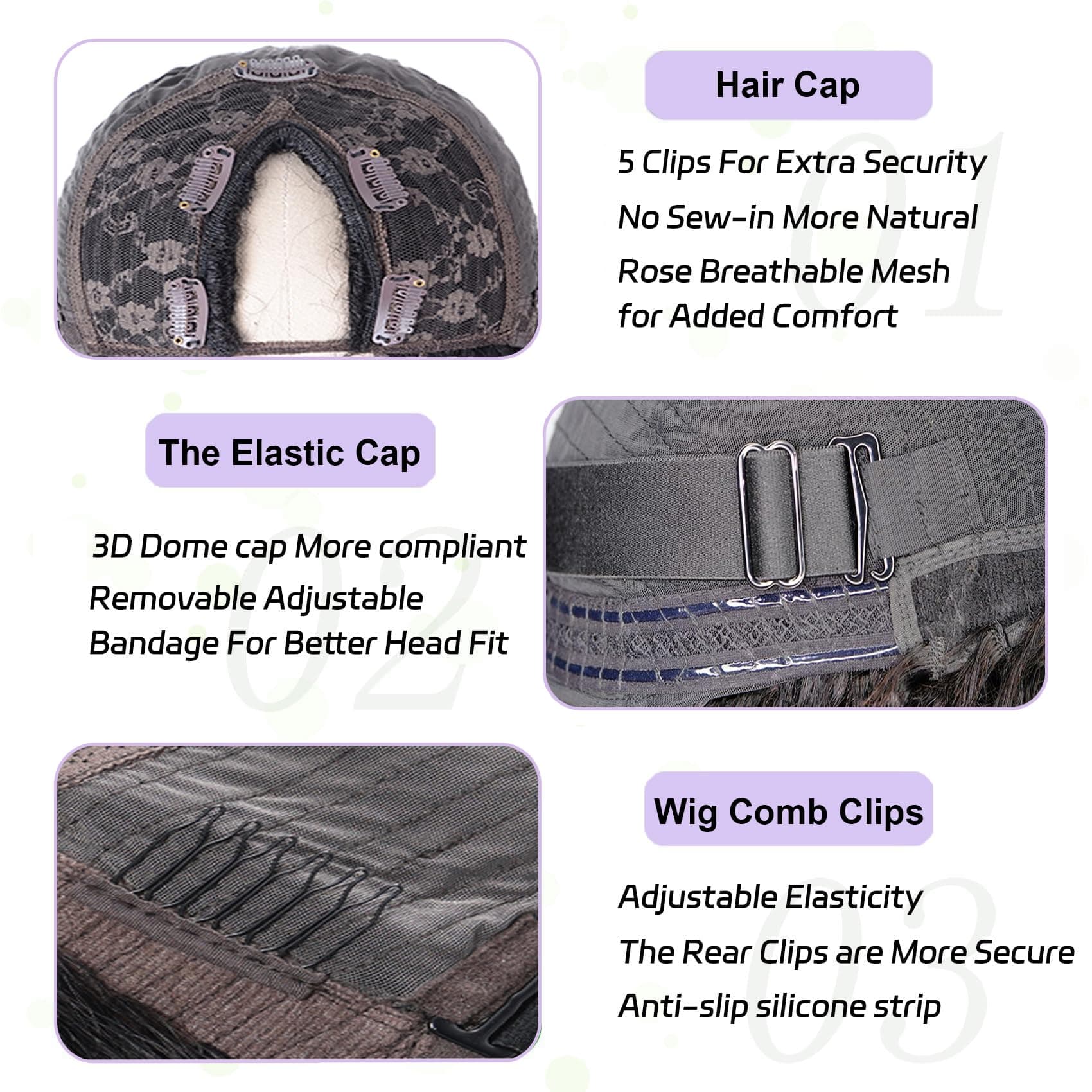 V Part Wigs Human Hair Kinky Straight Human Hair Wig Upgrade U Part Human Hair W - Thumbnail 2