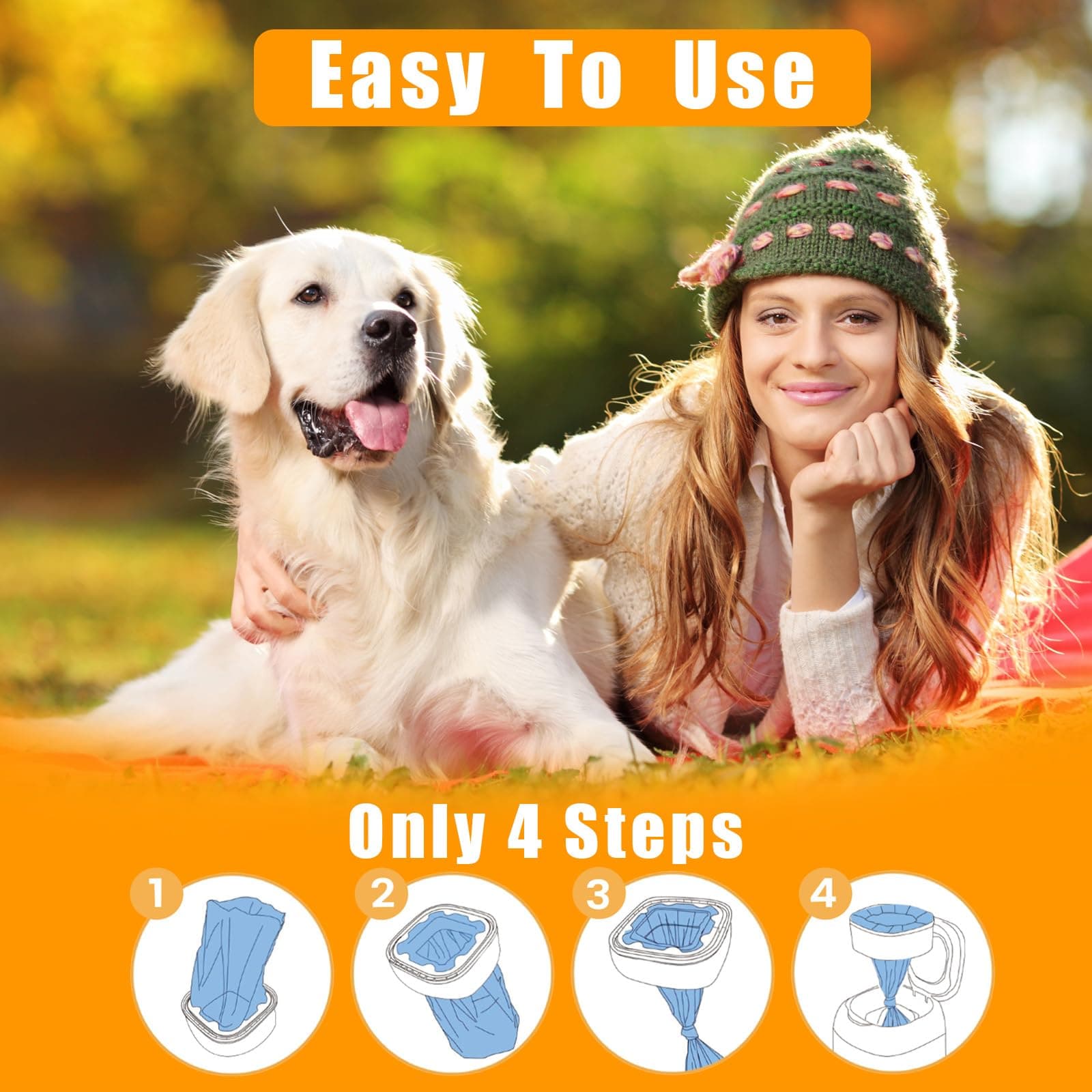 42FT Jumbo Square Refills Disposal Bags Refill Compatible with Pe.t Dogs Gen.ie - Thumbnail 6
