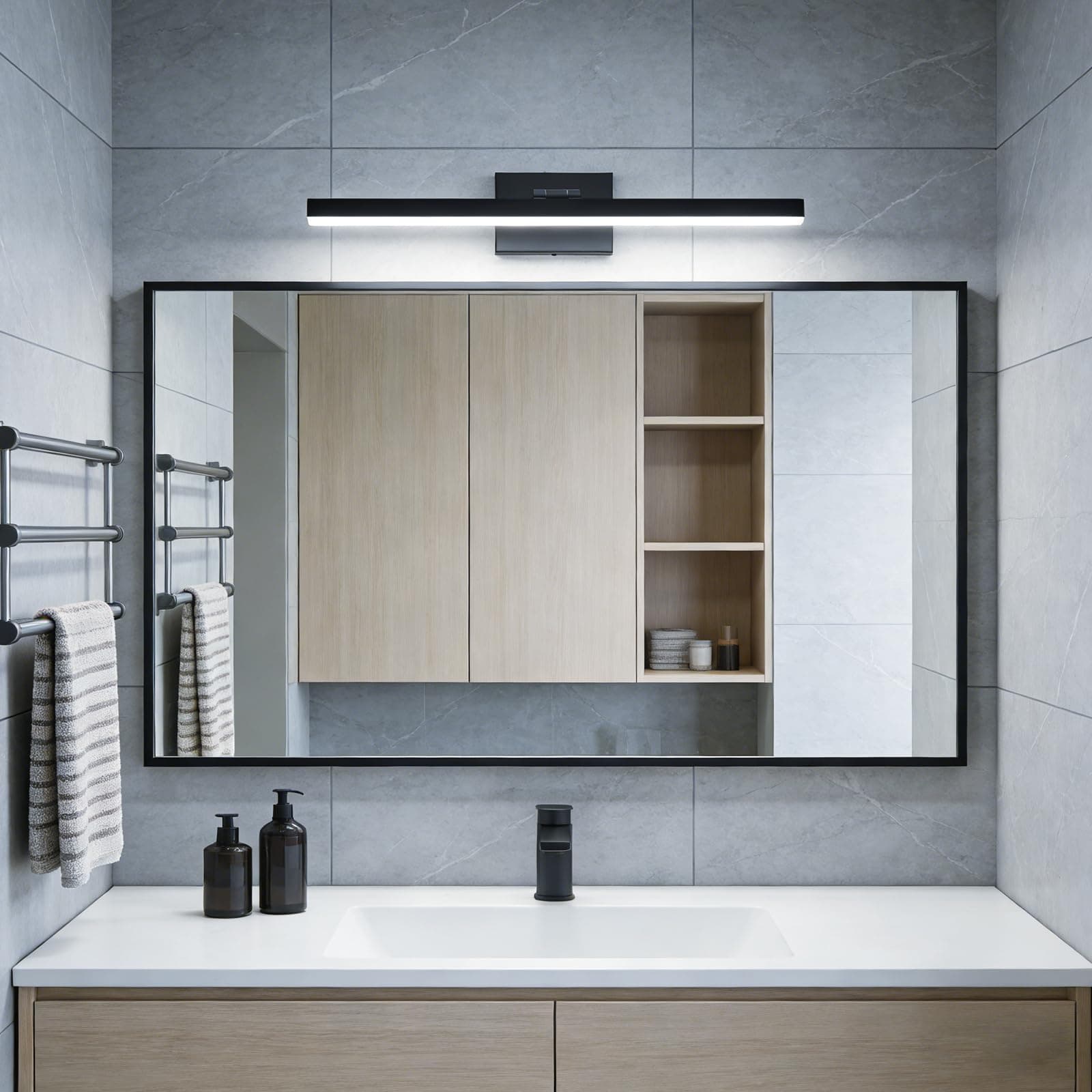 IZORRO Modern Bathroom Vanity Light 32 inch Rotatable 24W Dimmable LED Fixture O - Thumbnail 5