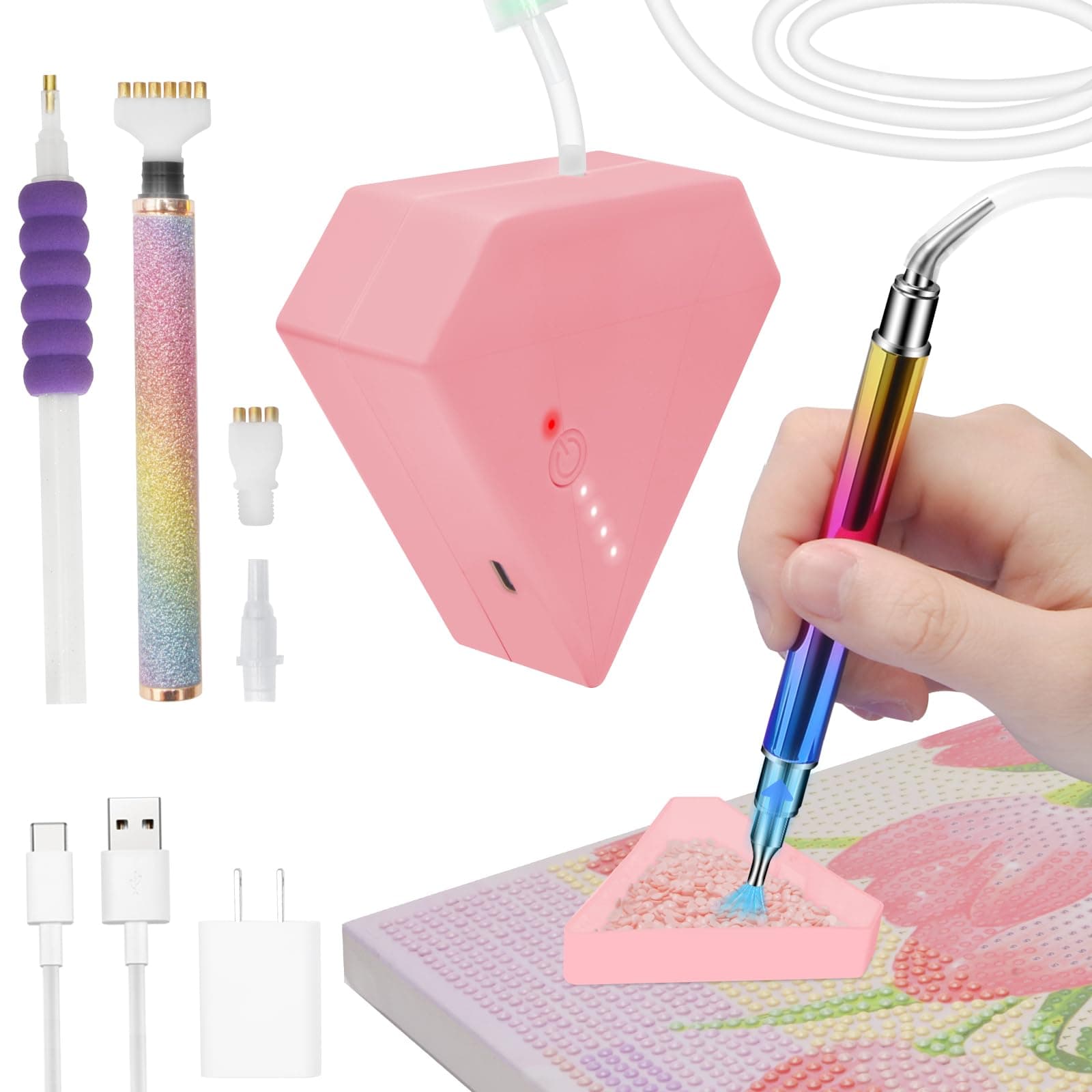 Diesisa Electric Diamond Art Painting Pen - Vacuum Diamond Painting Pen Kits wit - Image 1
