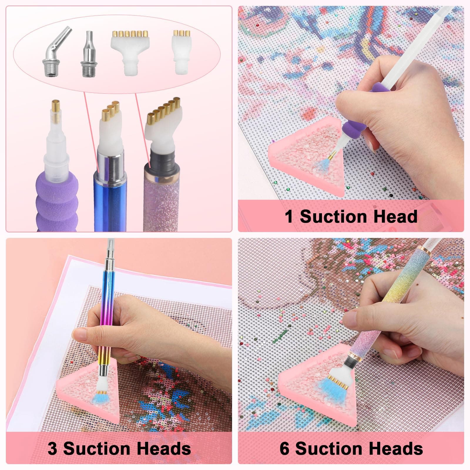 Diesisa Electric Diamond Art Painting Pen - Vacuum Diamond Painting Pen Kits wit - Thumbnail 2