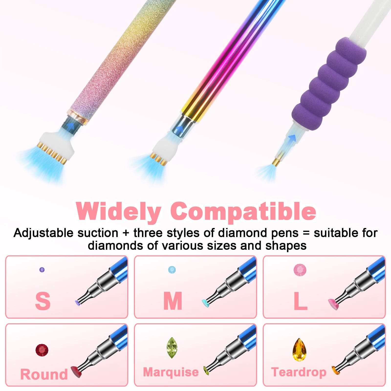 Diesisa Electric Diamond Art Painting Pen - Vacuum Diamond Painting Pen Kits wit - Thumbnail 4
