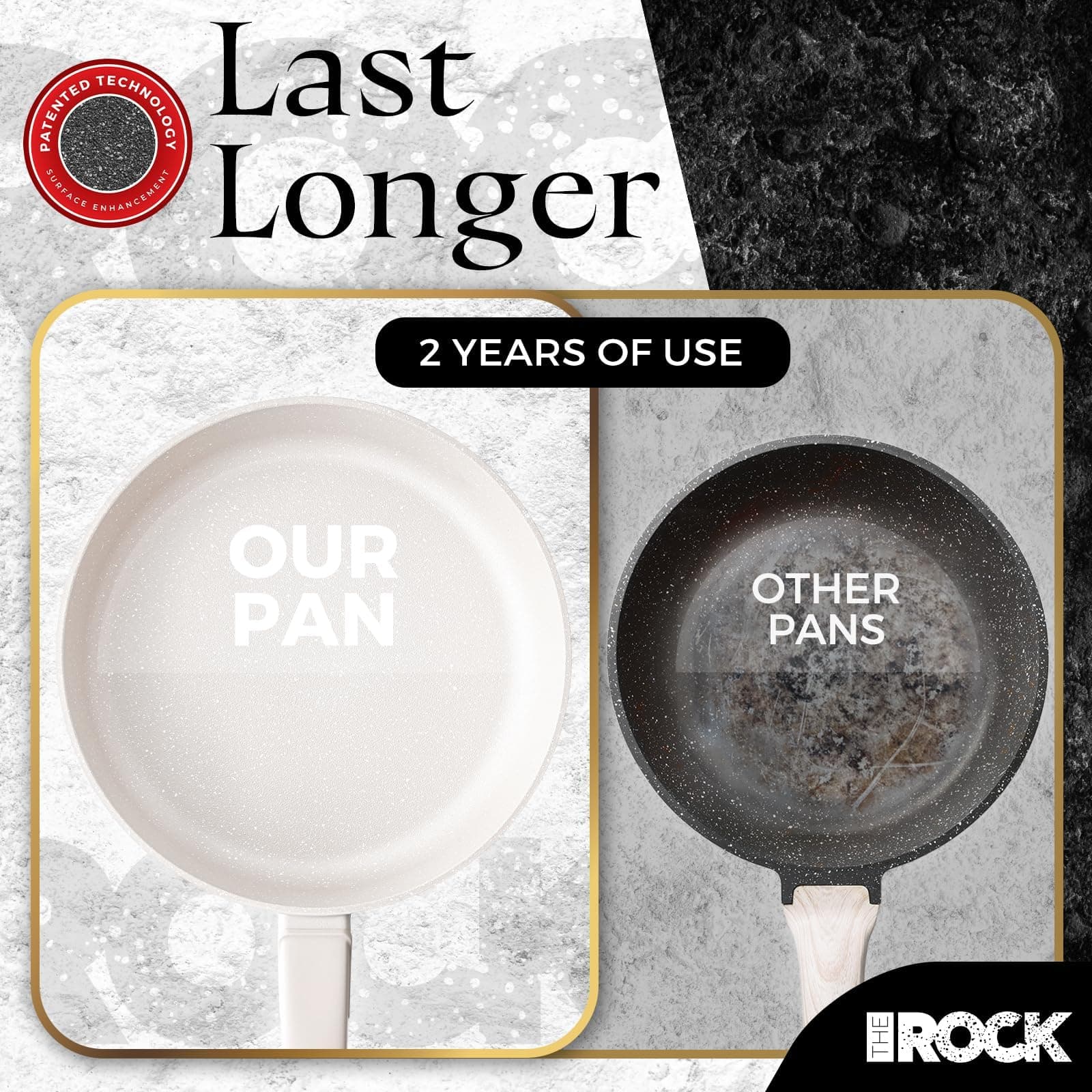 The Rock Soho Ceramic Nonstick Saucepan with Lid 3.3 Quarts Non Toxic Small Pot - Thumbnail 5