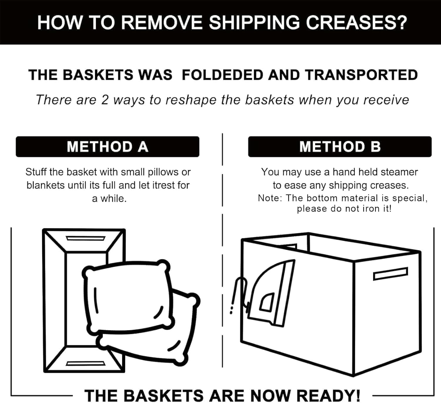 OIAHOMY Woven Storage Basket for Shelves, Rectangle Cotton Rope Baskets for Orga - Thumbnail 7