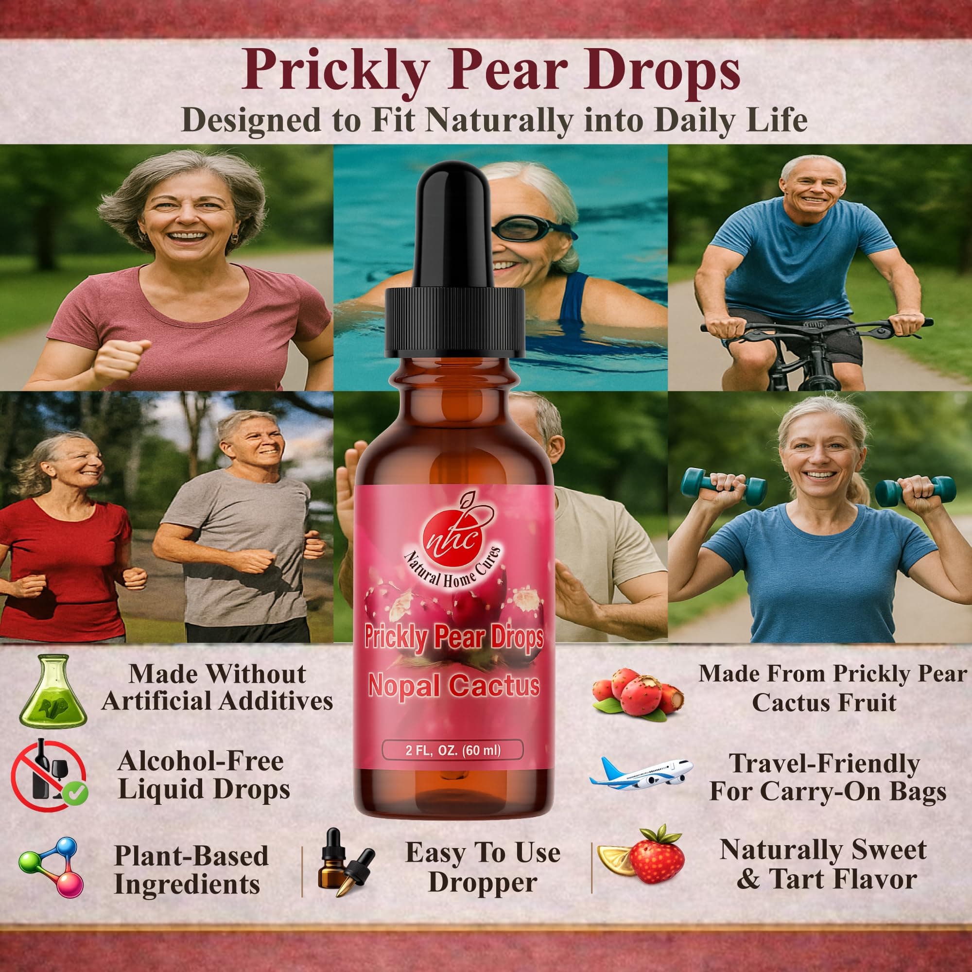 Natural Home Cures Prickly Pear Nopal Cactus Supplement - Liquid Concentrated Dr - Thumbnail 6