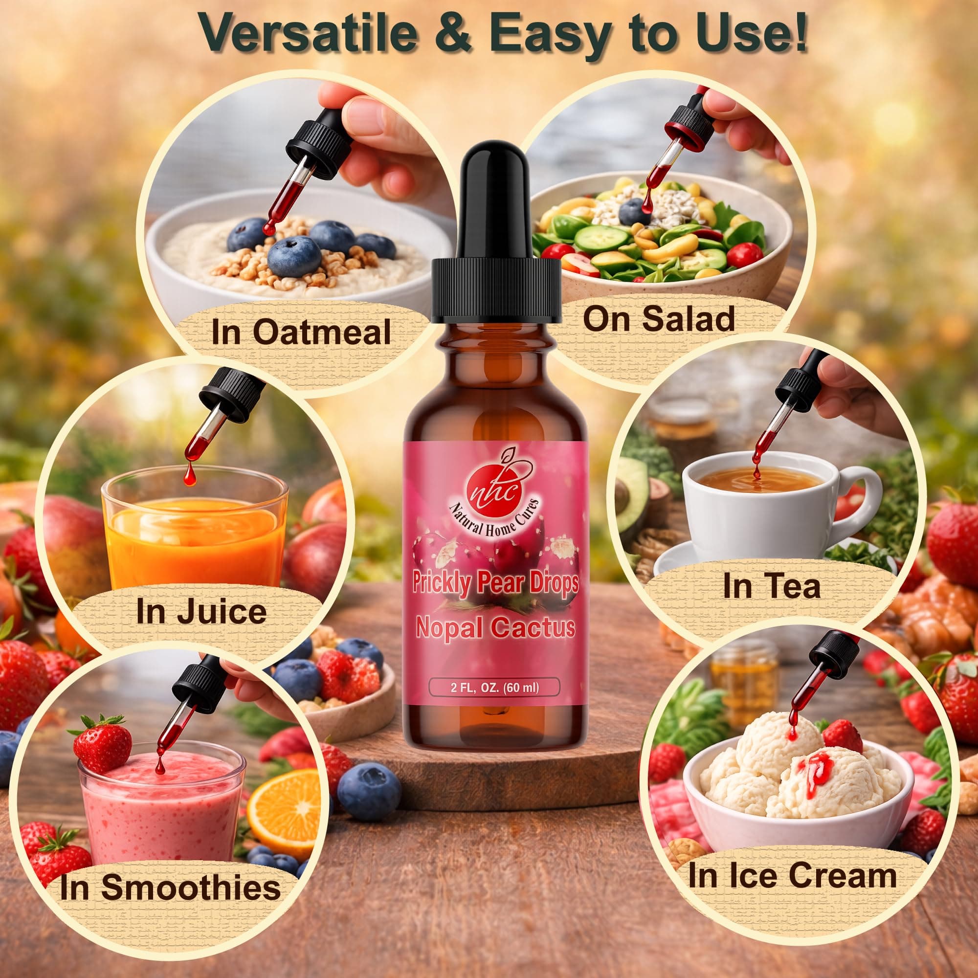 Natural Home Cures Prickly Pear Nopal Cactus Supplement - Liquid Concentrated Dr - Thumbnail 8