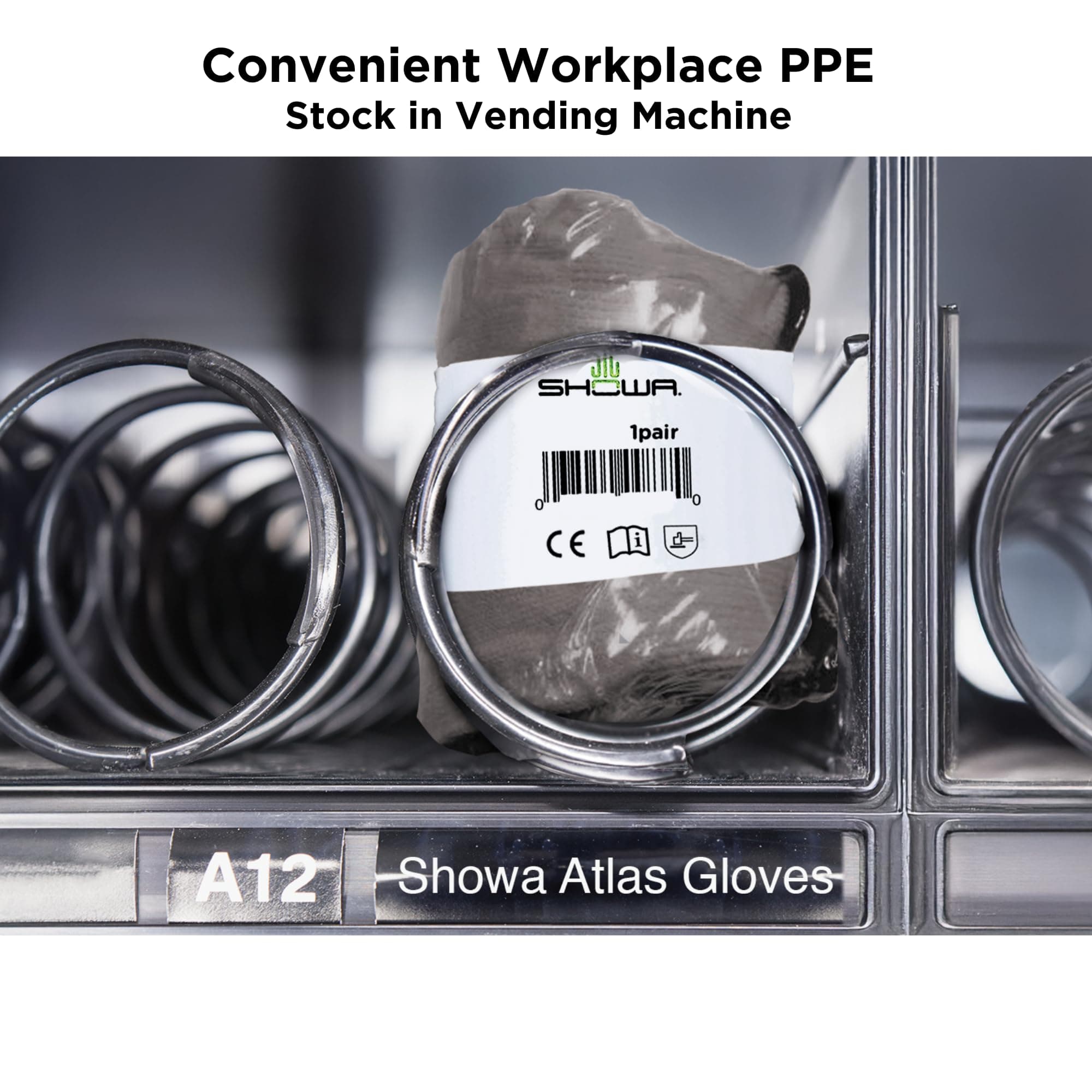 SHOWA Atlas 620 Double-Dipped PVC Chemical Resistant Gloves, Rough Finish Grip, - Thumbnail 4