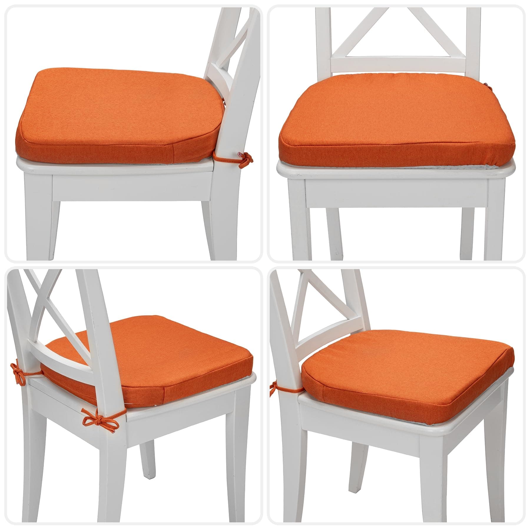 Square Moon Chair Cushions Dining Chairs High Resilience Foam Kitchen Seat Cushi - Thumbnail 4