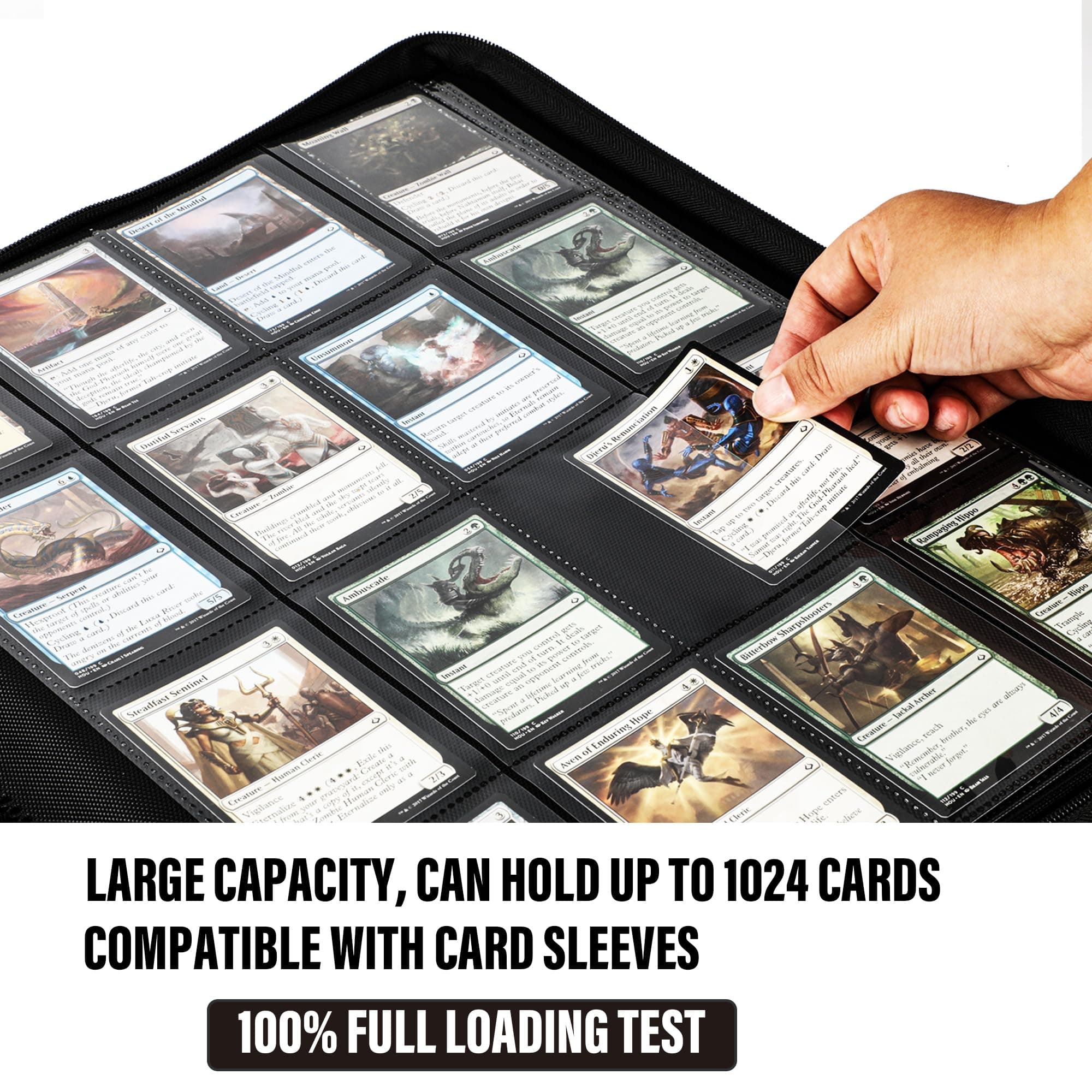 KarlyPro Premium 1024 Pocket Card Binder 16-Pocket Ringless Trading Card Album P - Thumbnail 2