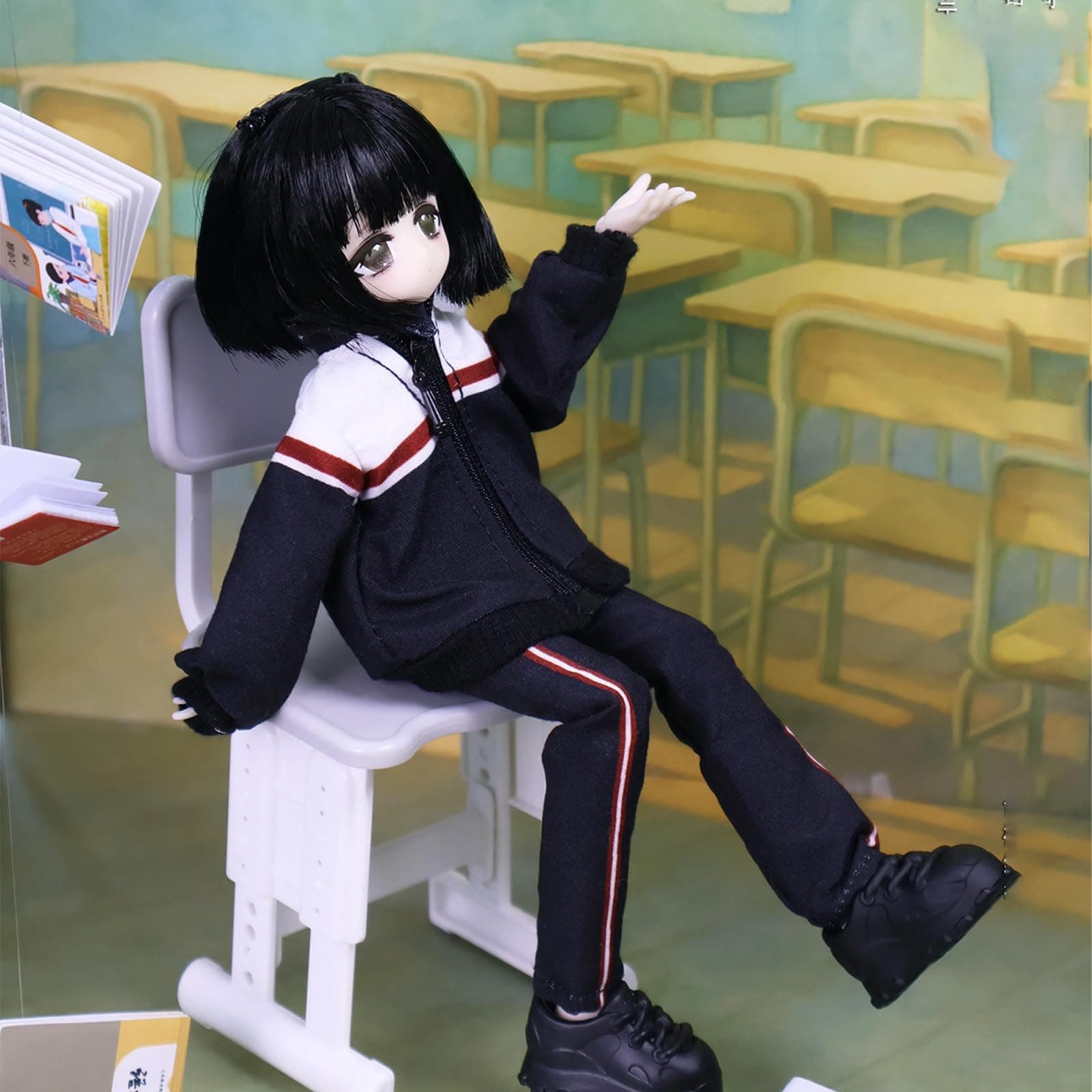 GNATAPIAY 1/12 BJD Dolls Blind Box Kawaii MJD BJD Dolls High School Campus Serie - Thumbnail 3