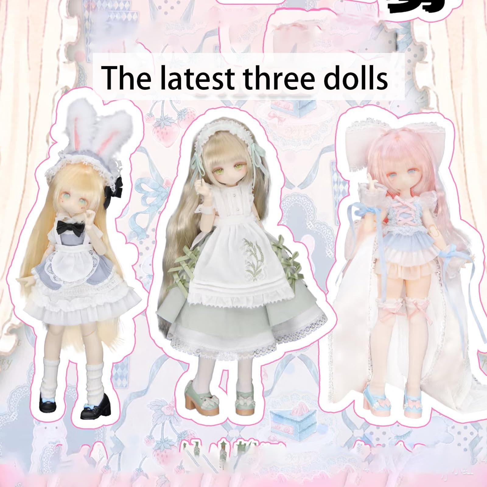 GNATAPIAY 1/12 BJD Dolls Blind Box Kawaii MJD BJD Dolls High School Campus Serie - Thumbnail 6