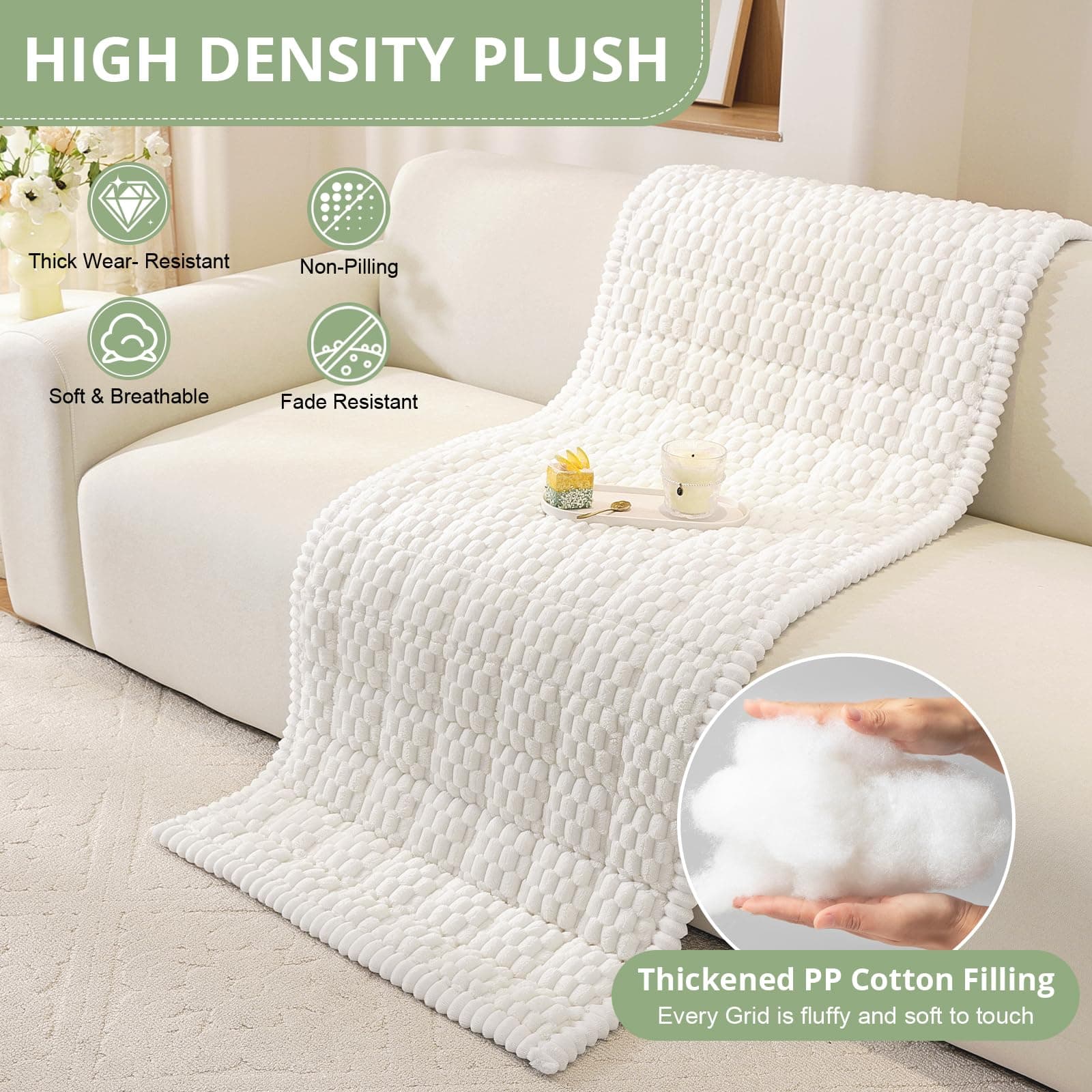 OstepDecor Pet Chair Cover Couch Arm Cover Sofa Headrest Protector Thick Soft Cu - Thumbnail 6
