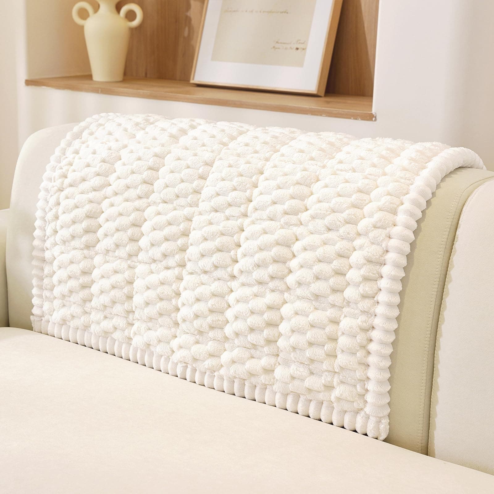 OstepDecor Pet Chair Cover Couch Arm Cover Sofa Headrest Protector Thick Soft Cu