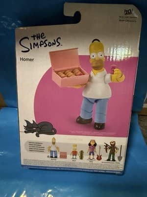 Jakks Pacific The Simpsons: Homer with Donuts 5in. Action Figure New in Box - Thumbnail 3