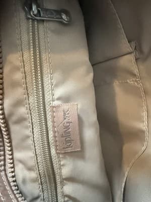 Kipling Angie Metallic Rose Gold Crossbody Bag Nylon Monkey Keychain MultiPocket - Thumbnail 9