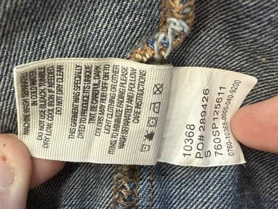 Bullhead Black Denim Jacket Juniors Small Cropped 90s Y2K - Thumbnail 8