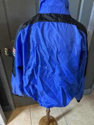 Vintage Marlboro Unlimited Jacket Mens XL Blue Nylon 90s Philip Morris - Thumbnail 2