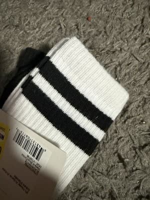 BCG Kids Quarter Socks Size Small 10.5-3.5 Gray Black Lightning Bolt Lot of 8 - Thumbnail 2