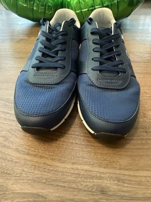 Lacoste Men's Menerva-Sport-0121-1 Sneakers Lace Up Low Top Navy/White Size 13 - Thumbnail 3