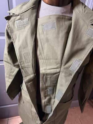 VTG US Military Utility OG Green Cotton Sateen Type I 1992 Mechanic Small - Thumbnail 8