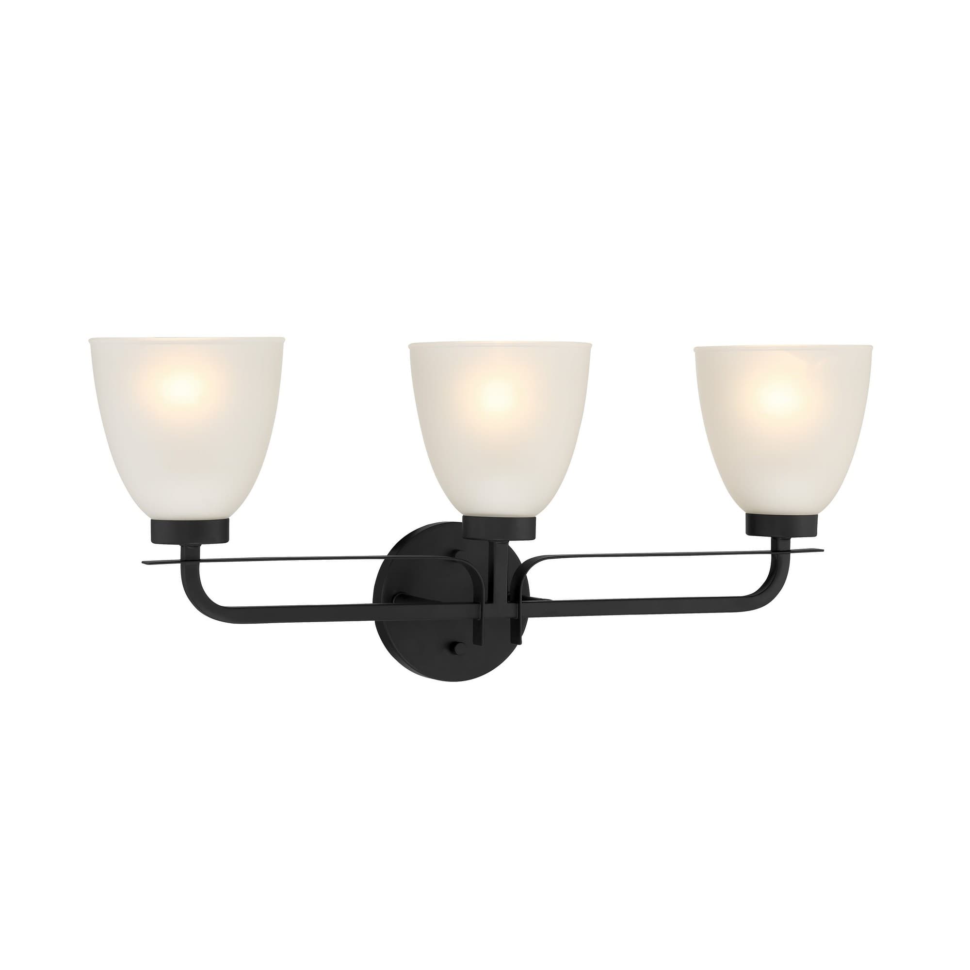 Minka Lavery 2883 Kaitlen 3 Light 24" Wide Vantage Bathroom Vanity Light Coal Indoor Lighting Bathroom Fixtures Vanity Light - Image 1