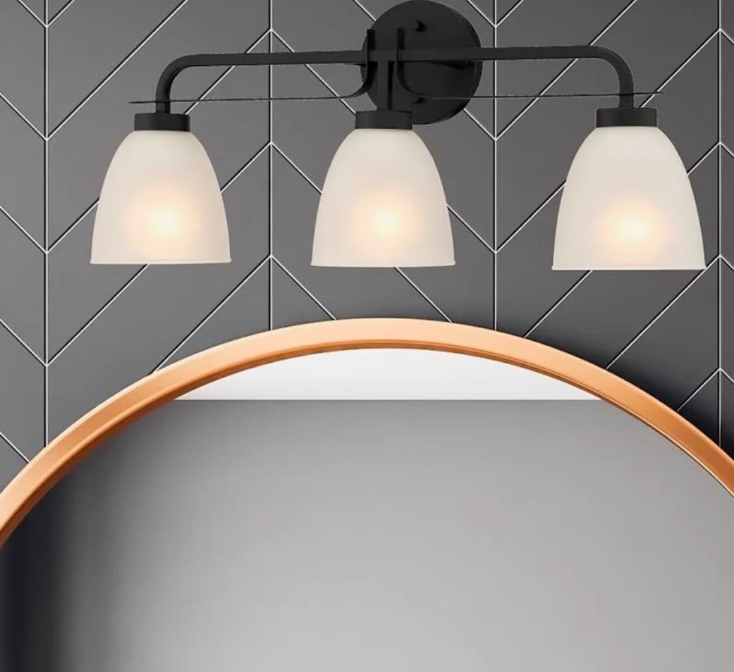 Minka Lavery 2883 Kaitlen 3 Light 24" Wide Vantage Bathroom Vanity Light Coal Indoor Lighting Bathroom Fixtures Vanity Light - Thumbnail 3