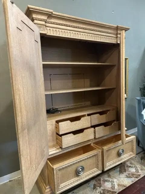 Marge Carson Entertainment Armoire With 2 Drawers And 2 Doors - Thumbnail 3