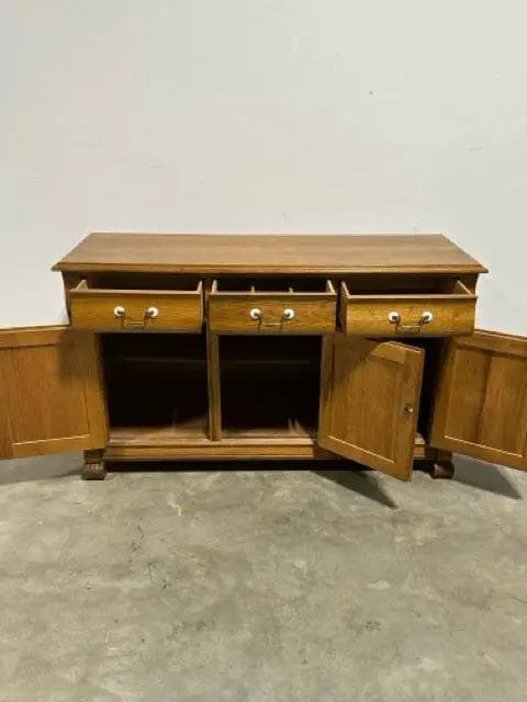 Keller Oak Buffet With 3 Drawers And 3 Doors - Thumbnail 3