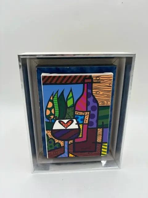Framed Wine Canvas Print - Image 1