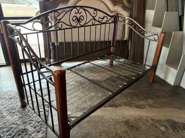 Wood And Metal Twin Daybed - Image 1