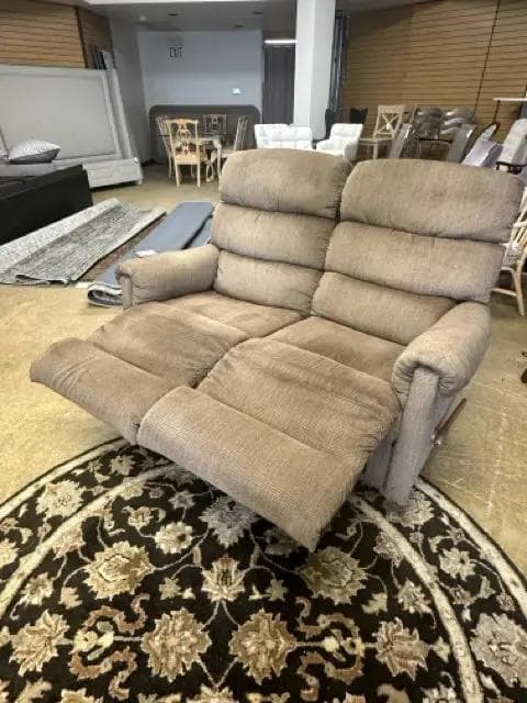 La-Z-Boy Brown Double Manual Rocker Recliner - Thumbnail 4