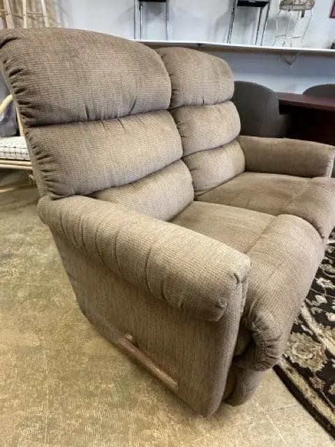 La-Z-Boy Brown Double Manual Rocker Recliner - Thumbnail 3