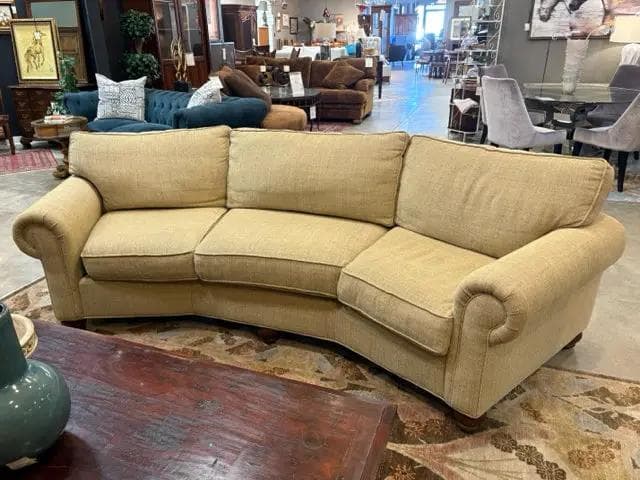 Craftmaster Wheat Conversation Sofa - Image 1