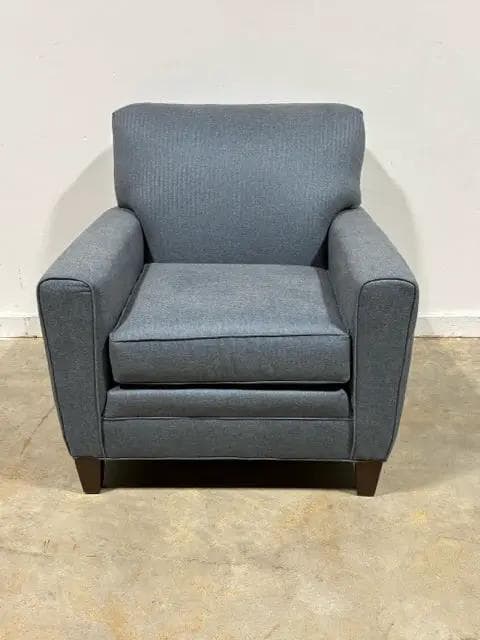 Smith Brothers Blue Living Room Chair - Thumbnail 2