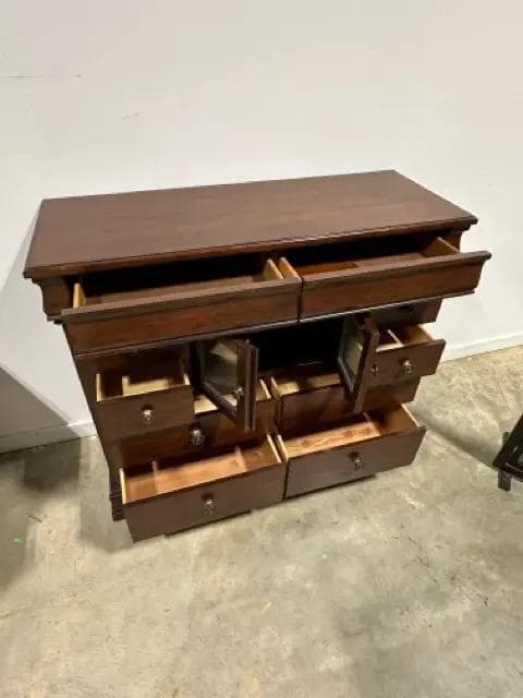 Broyhill Wooden Media Console with 8 Drawers & 2 Doors - Thumbnail 3