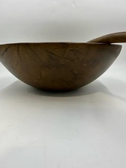 Wooden Bowl And Spoon - Thumbnail 2