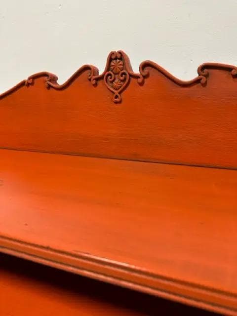 Vintage Hand Painted Secretary Desk - Thumbnail 6