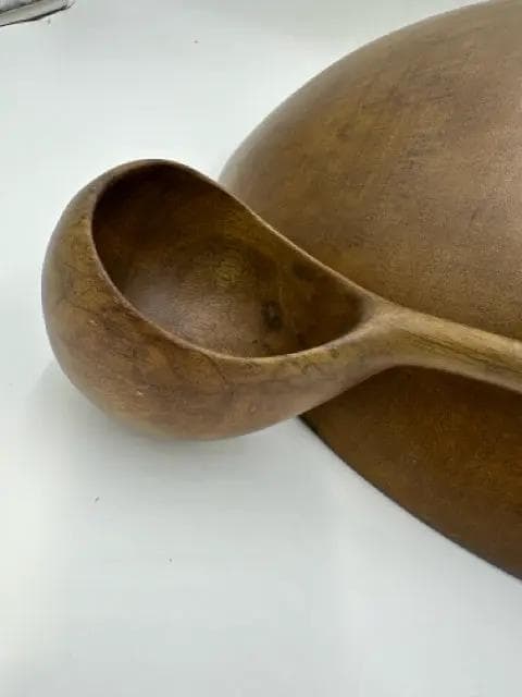 Wooden Bowl And Spoon - Thumbnail 3