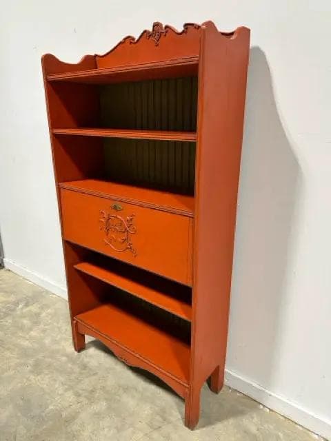 Vintage Hand Painted Secretary Desk - Thumbnail 5