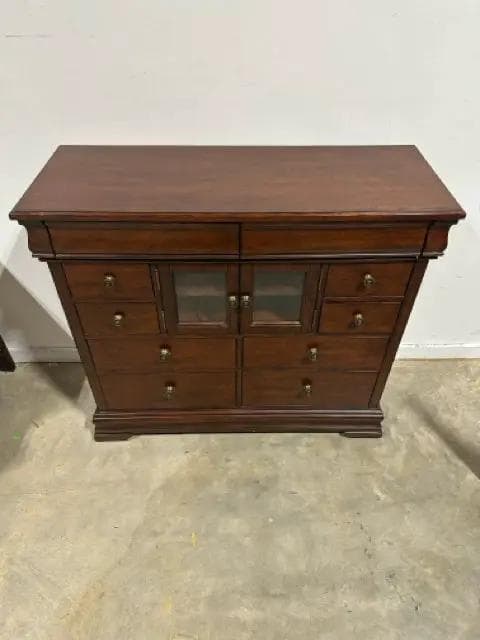 Broyhill Wooden Media Console with 8 Drawers & 2 Doors - Thumbnail 2