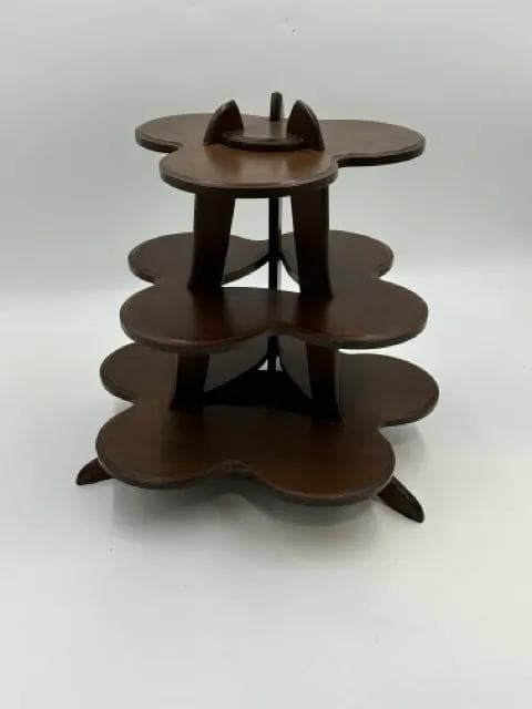 Franklin Mint Woodland Surprises Wooden Figurine Display Stand - Image 1