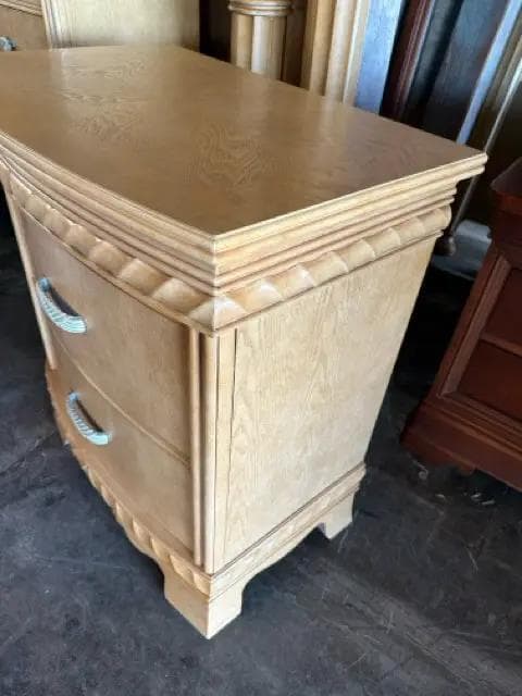 Blonde Wooden Nightstand - Thumbnail 2